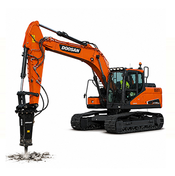 PELLE DOOSAN DX-180 AVEC MARTEAU HYDRAULIQUE
